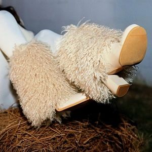 Mongolian 100% Real Fur Boots (Designed By Posh) Limited Edition US Size 9